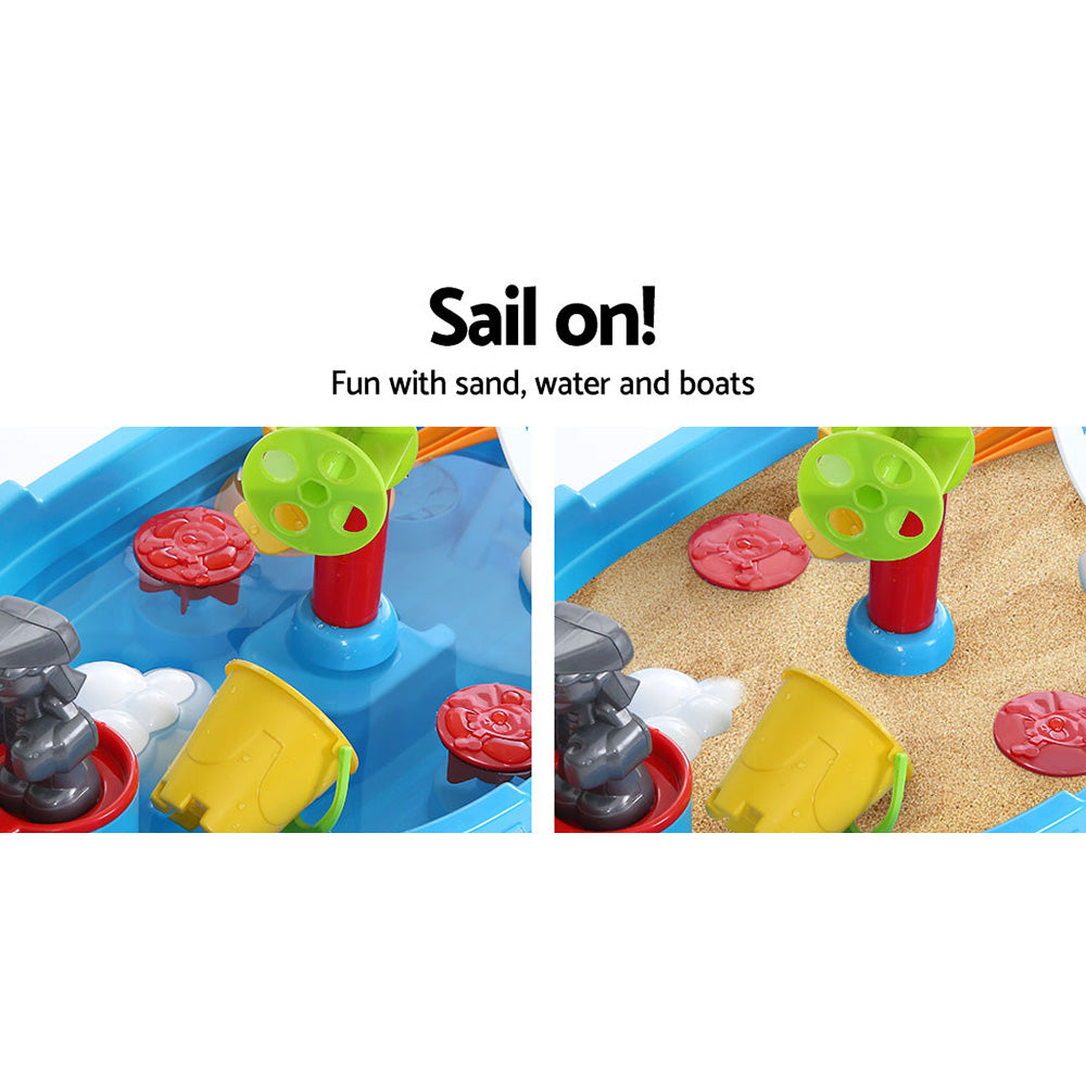 Keezi Kids Sandpit Pretend Play Set Outdoor Toys Water Table