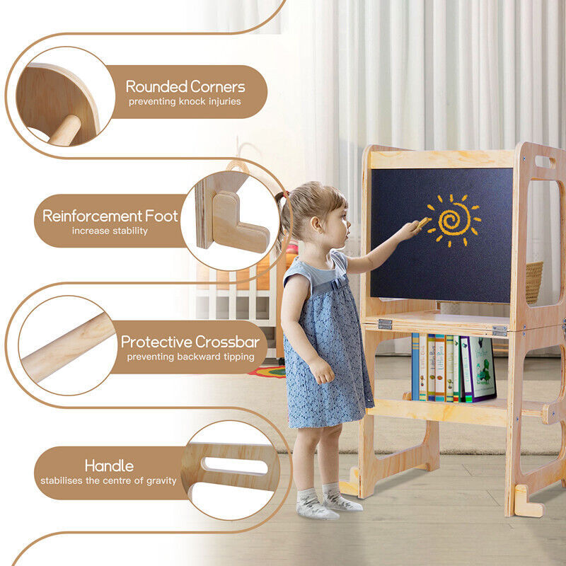 Wooden Toddler Learning Tower
