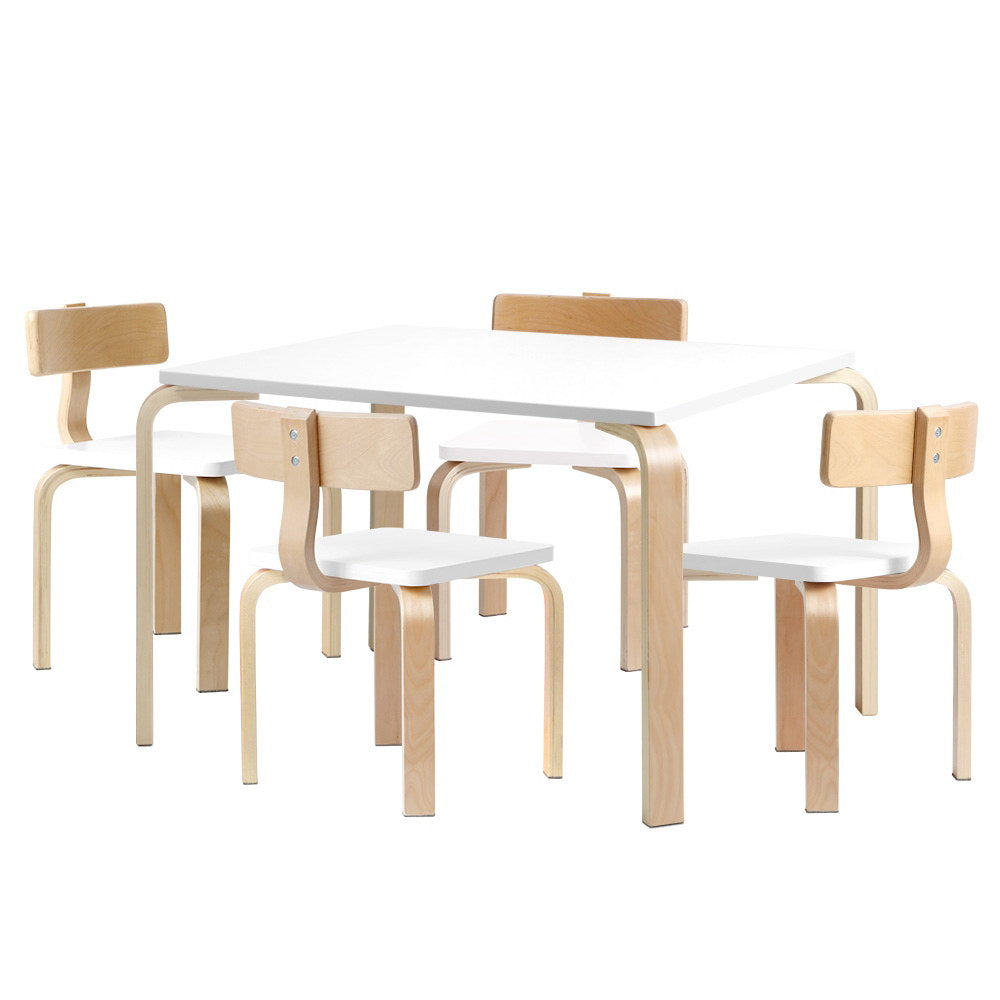 Keezi 5 Piece Kids Table and Chairs Set Activity Toy Play Desk