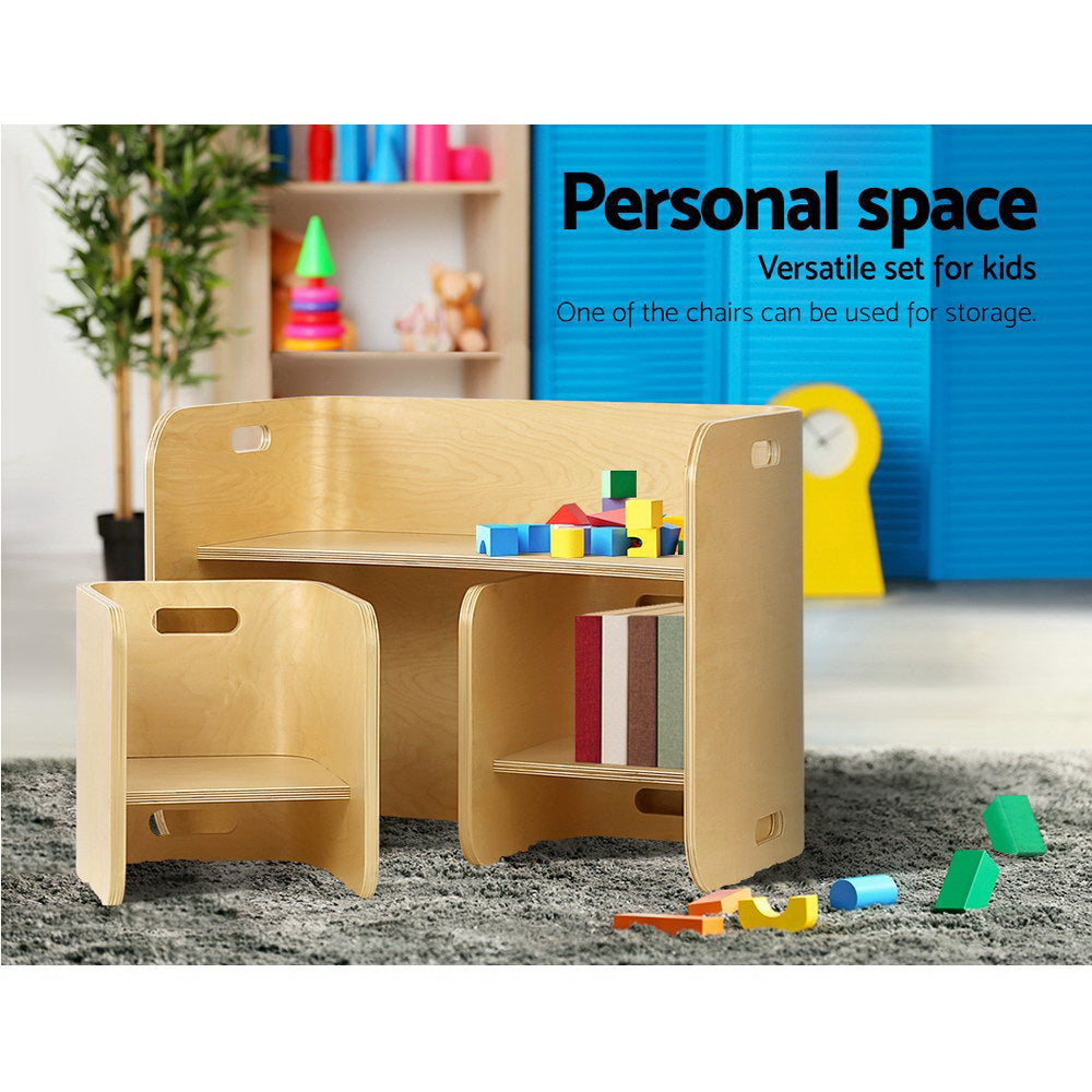 Keezi 3 Piece Kids Table & Chairs Set