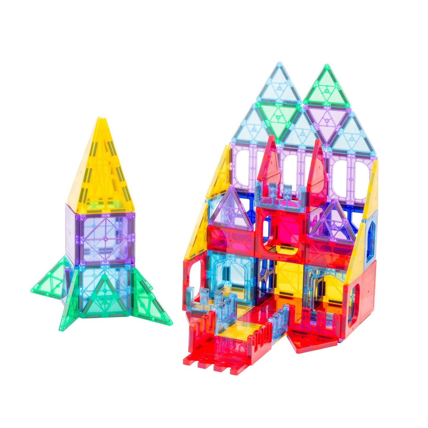 STEM Educational Durable Magnetic Tiles Puzzle with Storage Bag