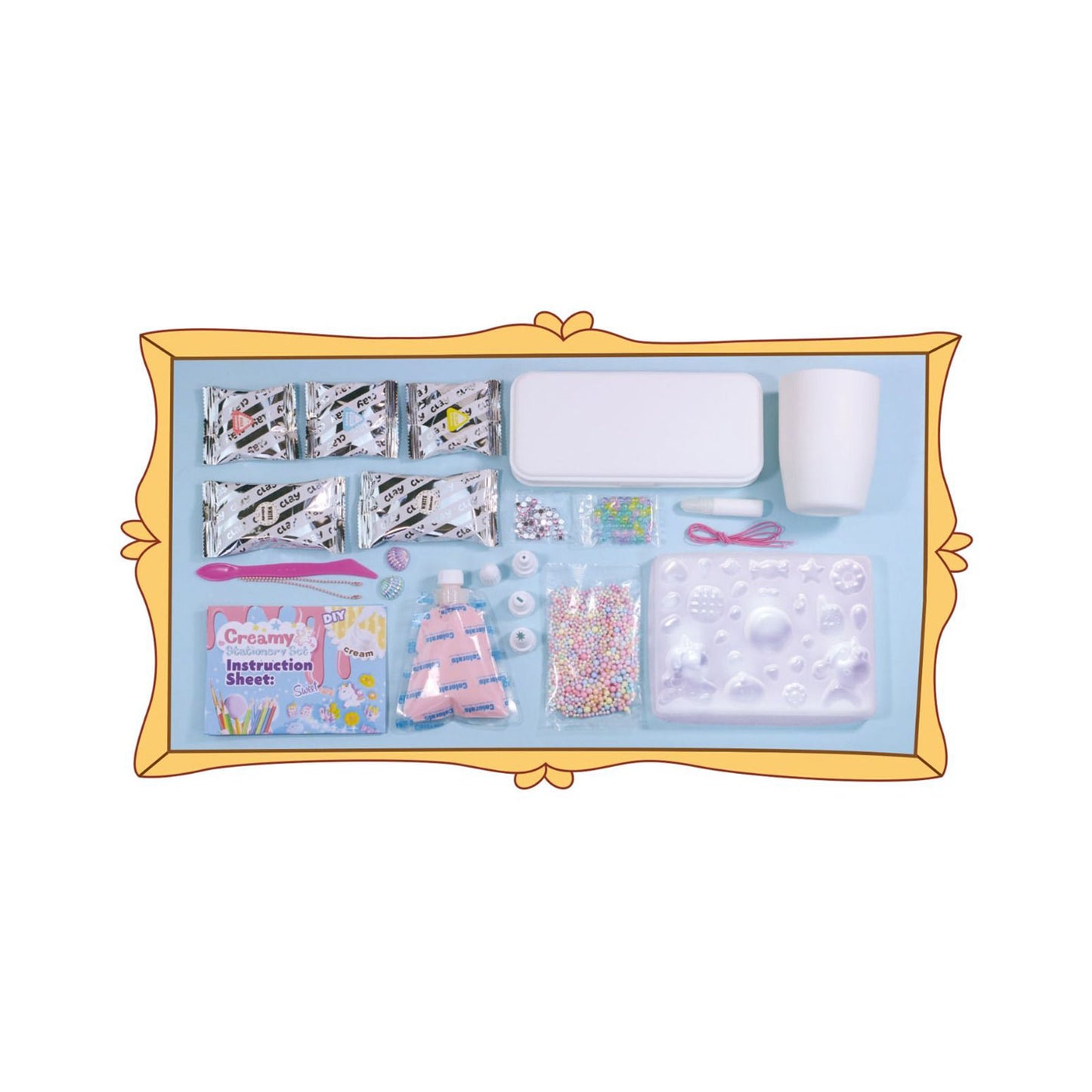 Colorato Creamy Stationery Set - Super Clay and Charms