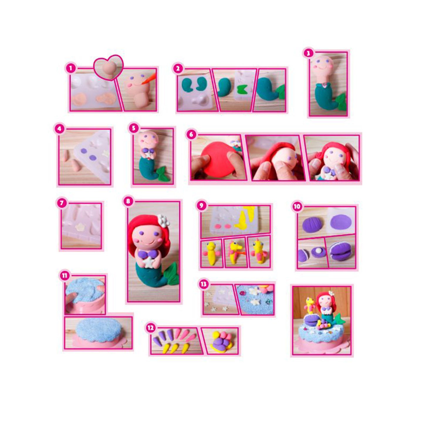 Colorato Glow-in-the-Dark Mermaid Clay Set