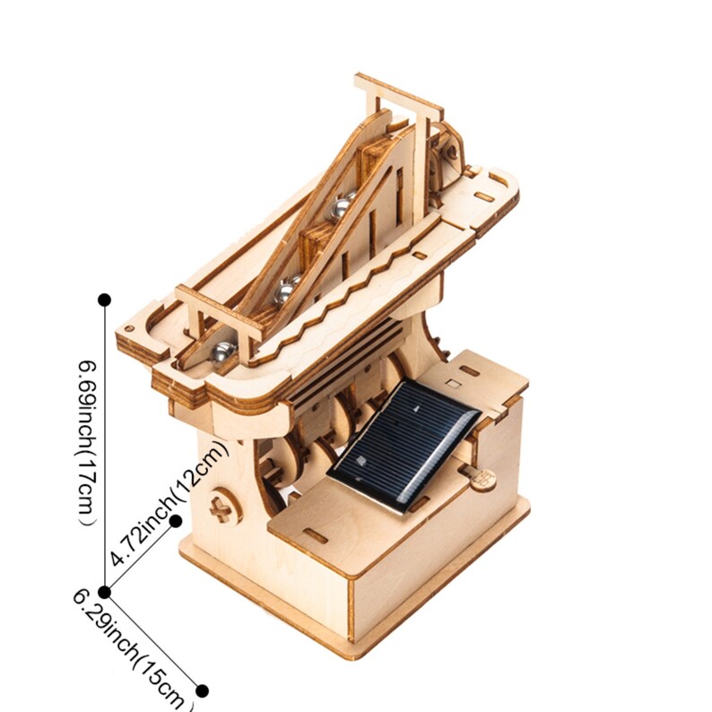 DIY Model Building Kits Marble Run Lift Puzzle Solar