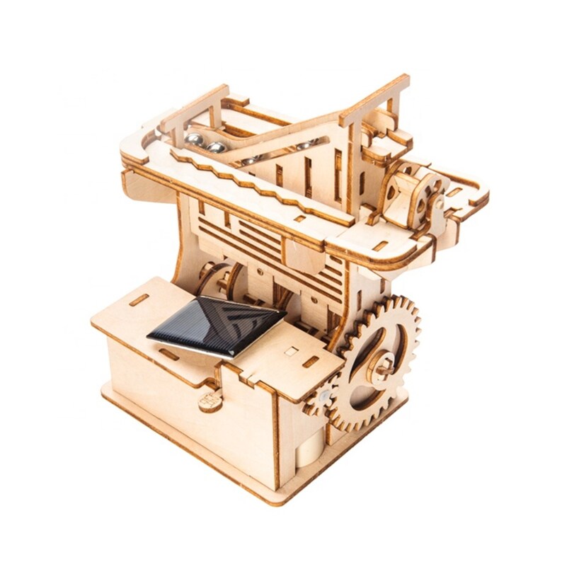 DIY Model Building Kits Marble Run Lift Puzzle Solar