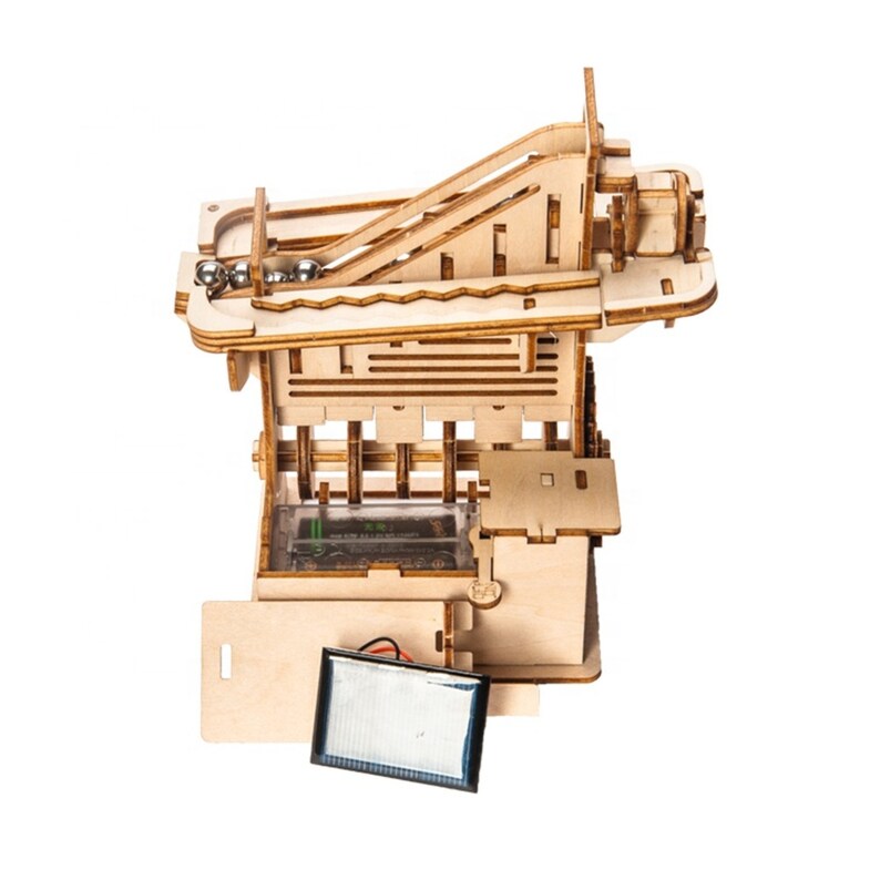 DIY Model Building Kits Marble Run Lift Puzzle Solar