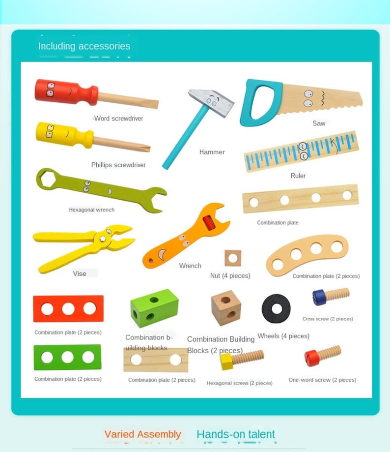 Children's Toolbox Toy Carpenter Traddie