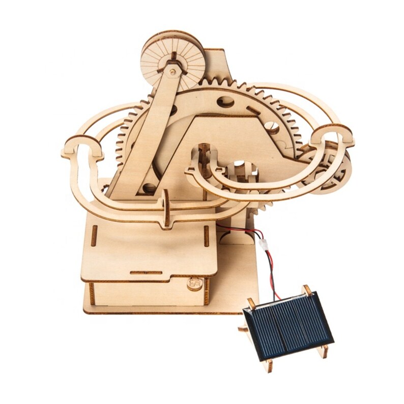 3D Wooden Marble Run Puzzle Craft Toy