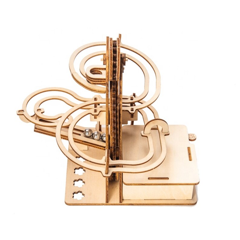 3D Wooden Marble Run Puzzle Craft Toy
