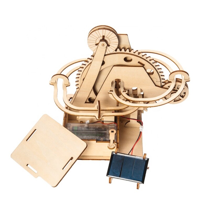 3D Wooden Marble Run Puzzle Craft Toy