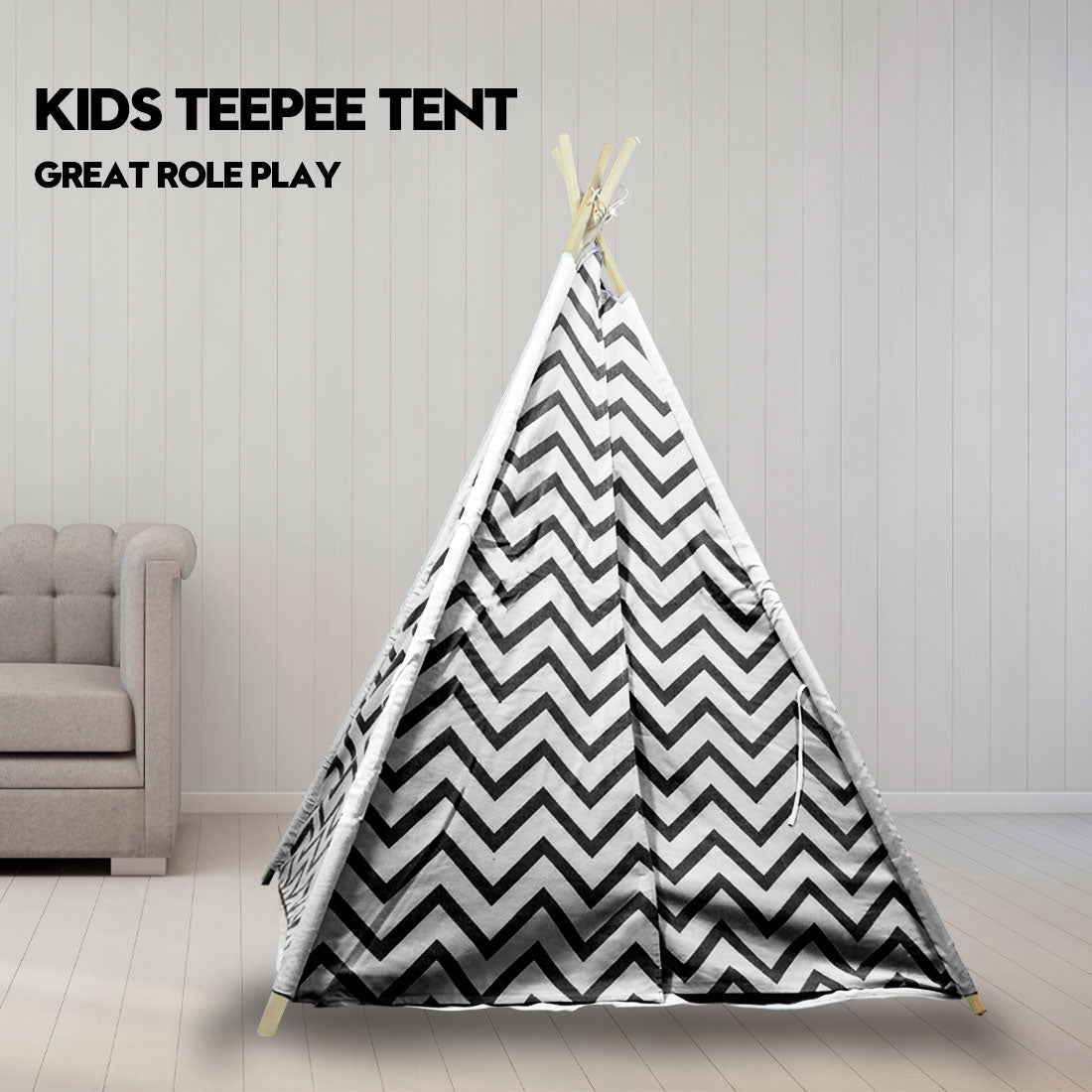 Giant Cotton Canvas Kids Teepee