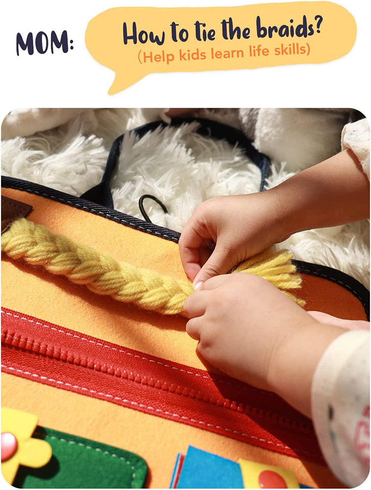 Montessori Busy Board - Sensory Activity Toy