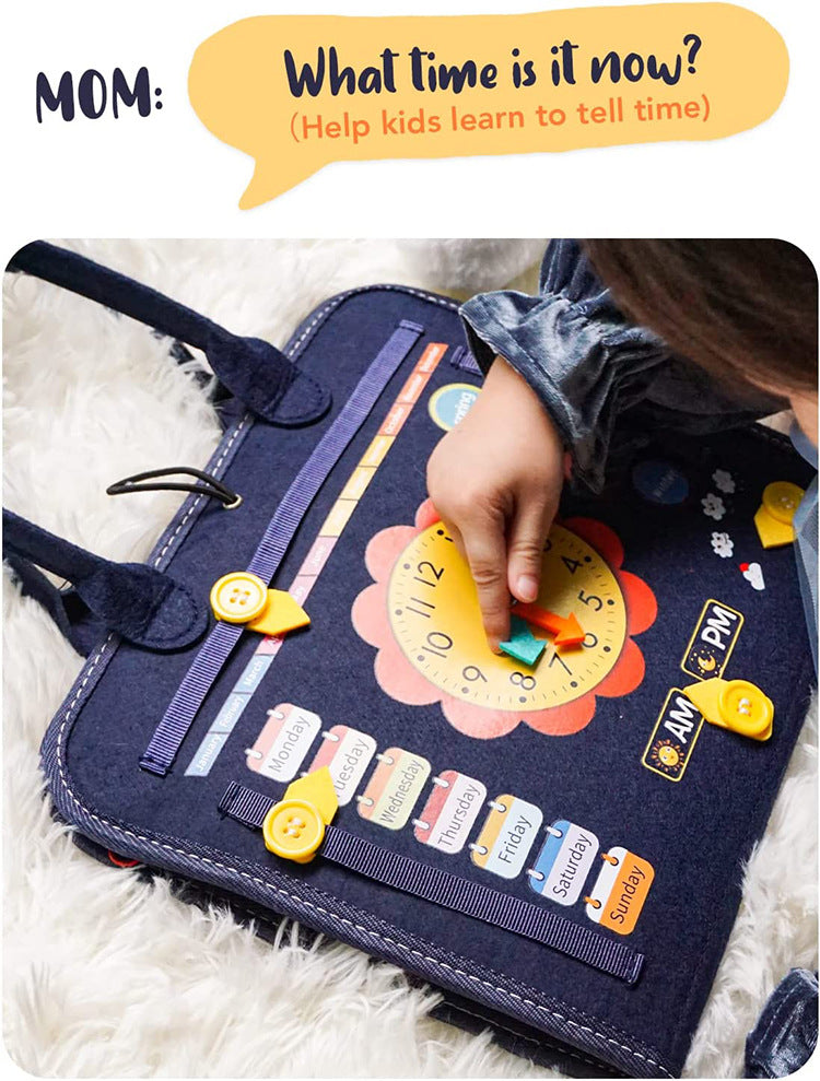 Montessori Busy Board - Sensory Activity Toy