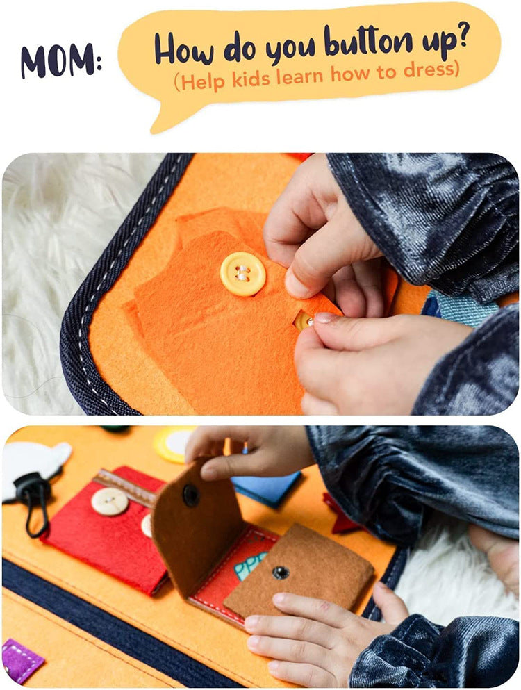 Montessori Busy Board - Sensory Activity Toy