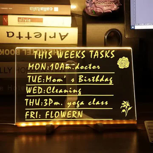 DIY Erasable Light-Up Drawing Board Set