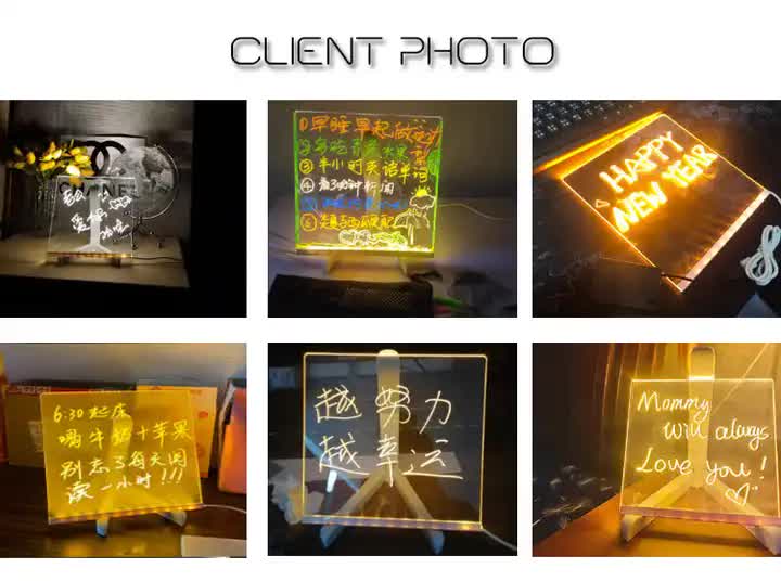 DIY Erasable Light-Up Drawing Board Set