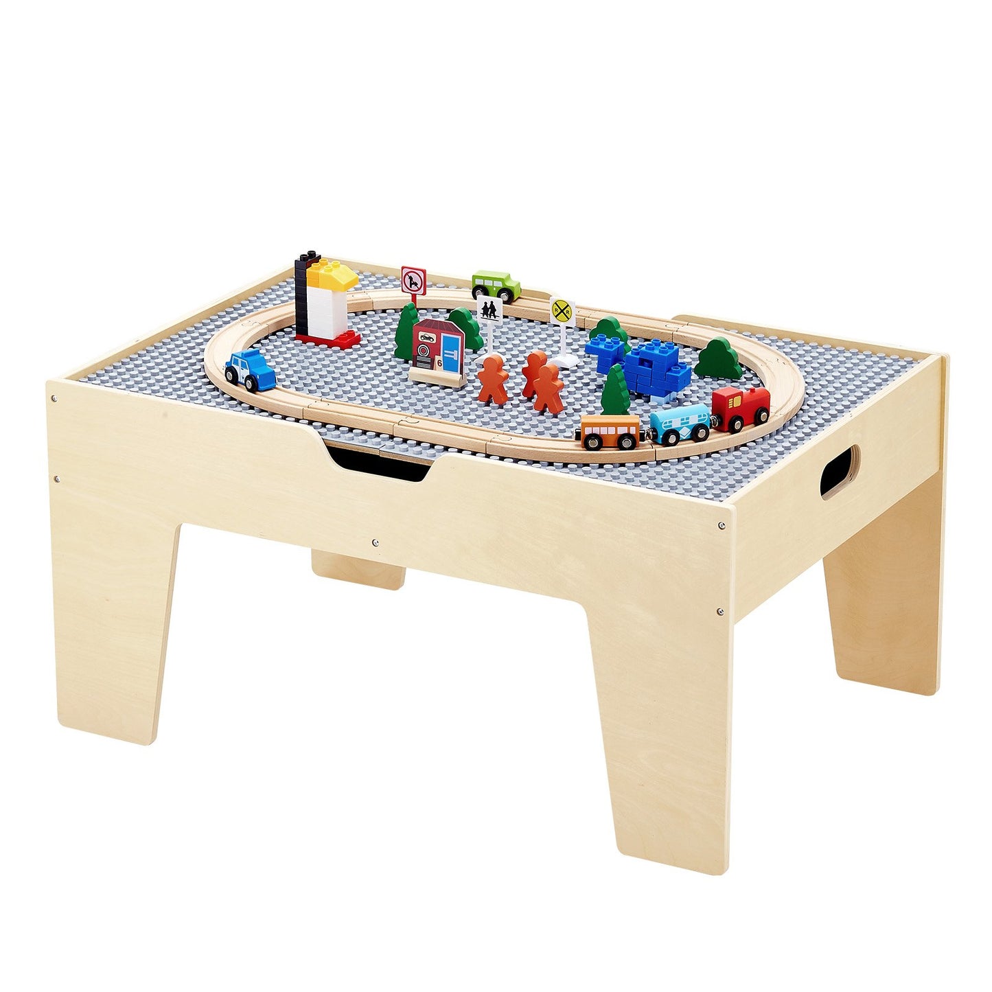 VEVOR Multi-Purpose Activity Play Table 290 Building Bricks & 30 Piece Accessories
